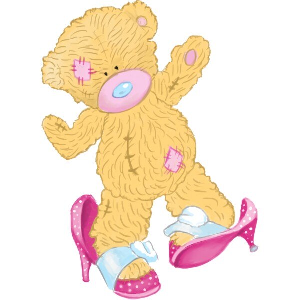 Sticker decorativ Ursulet dansator, 59 x 80 cm