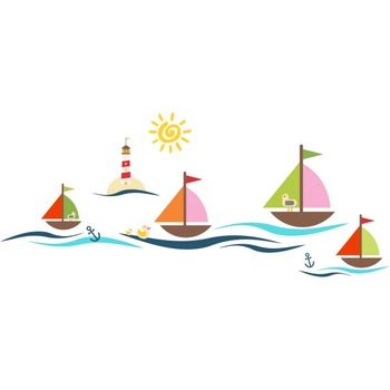 Sticker decorativ Barcute, 120 x 98 cm Sticker decorativ Barcute, 120 x 98 cm