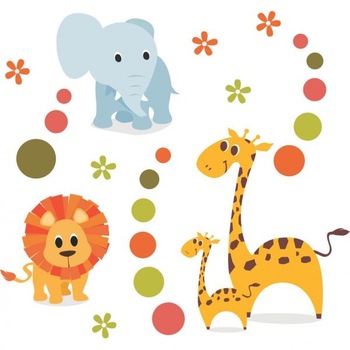 Sticker decorativ Mica Jungla, 120 x 73 cm Sticker decorativ Mica Jungla, 120 x 73 cm