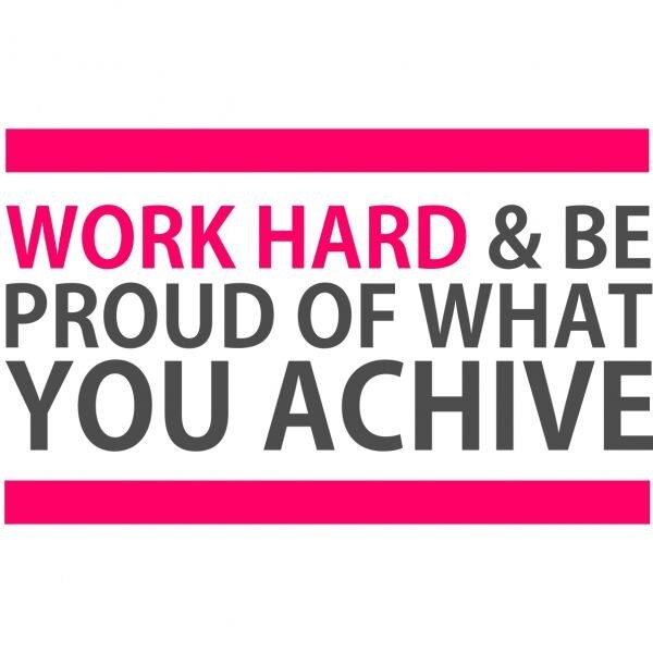 Sticker decorativ Be Proud, 160 x 98 cm, gri inchis cu fuxia