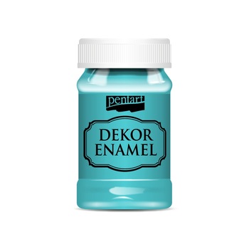 Vopsea decor email Pentart - albastru turcoaz, 100 ml Vopsea decor email Pentart - albastru turcoaz, 100 ml