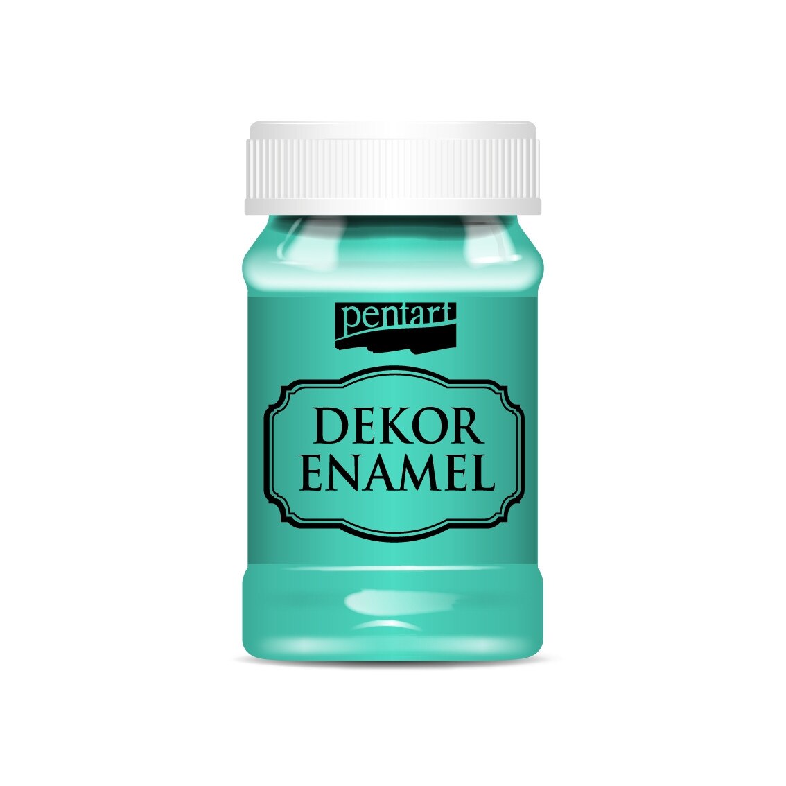 Vopsea decor email Pentart - menta, 100 ml