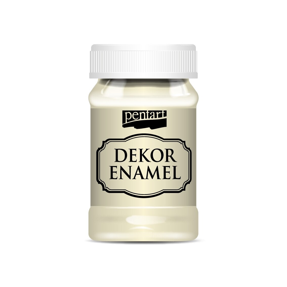 Vopsea decor email Pentart - fildes, 100 ml