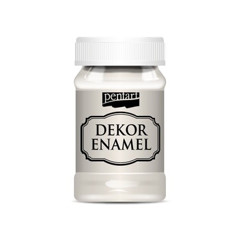 Vopsea decor email Pentart - alb crem, 100 ml Vopsea decor email Pentart - alb crem, 100 ml