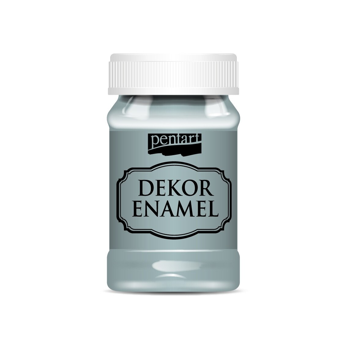 Vopsea decor email Pentart - albastru country, 100 ml