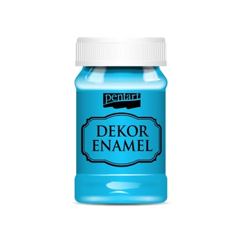 Vopsea decor email Pentart - albastru deschis, 100 ml Vopsea decor email Pentart - albastru deschis, 100 ml