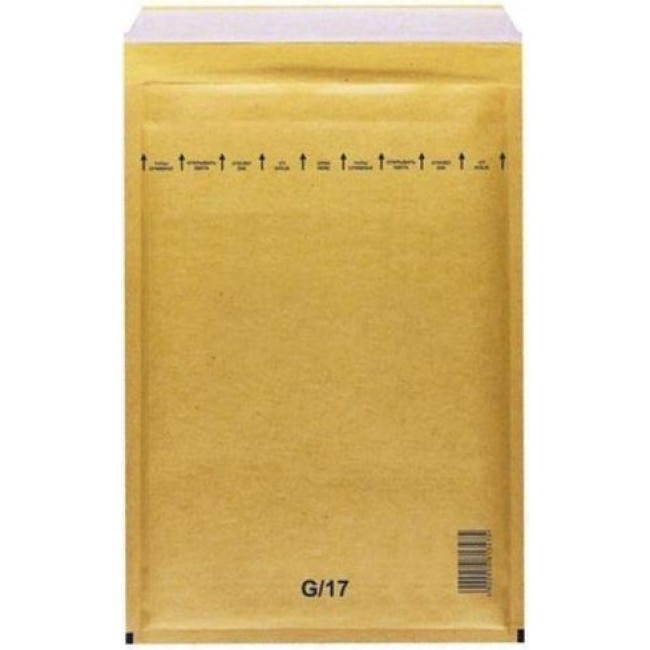 Plicuri cu Bule Antisoc G17, cu Dimensiunea 250 x 350 mm, 100 buc/set, 80 g/m², Lipire Autoadeziva - Hartie Kraft Natur, Plicuri Brandpaper