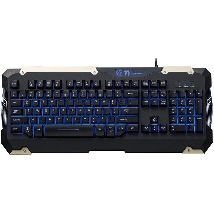 Tastatura gaming Thermaltake Commander Gear Combo, Black