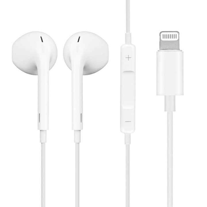 Hangos fejhallgató fülhallgató Apple MMTN2AM/A iPhone 7 / 7+ / 8 /8+ / X, fehér