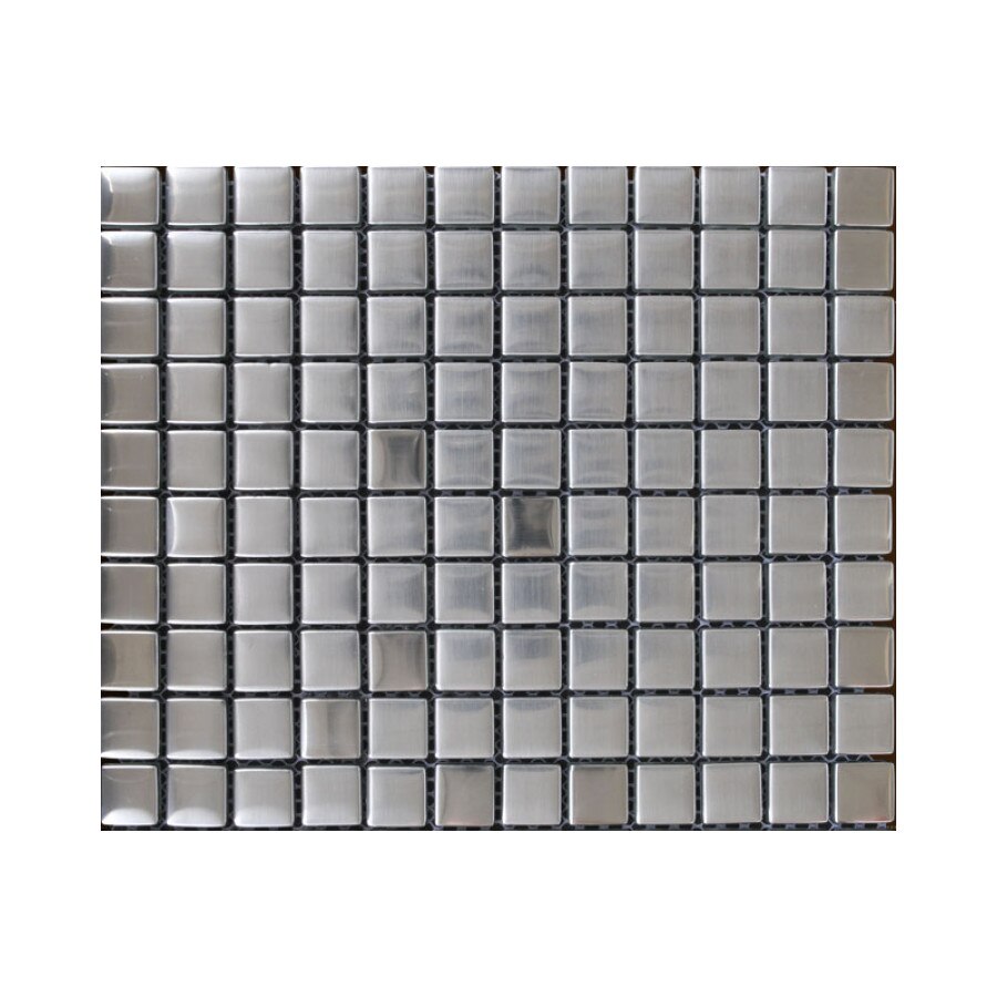Mozaic sticla cu finisaj metalic argintiu XX-053 - 1 mp