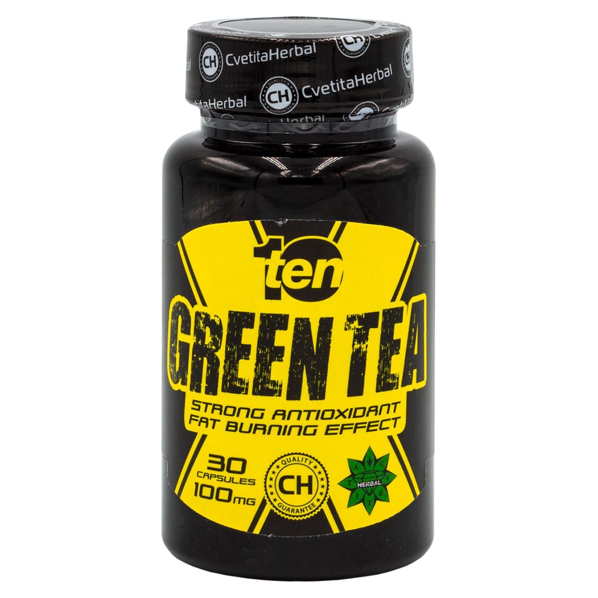 Suplimente alimentare, Cvetita Herbal Green Tea, Ceai verde, 30 capsules x 100mg