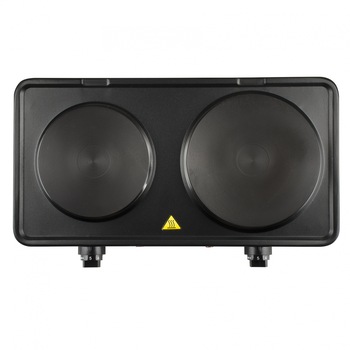 Plita electrica Girmi - PE36 neagra cu 2 ochiuri, control separat, 2500W, fonta neaderenta, picioare anti-alunecare Plita electrica Girmi - PE36 neagra cu 2 ochiuri, control separat, 2500W, fonta neaderenta, picioare anti-alunecare