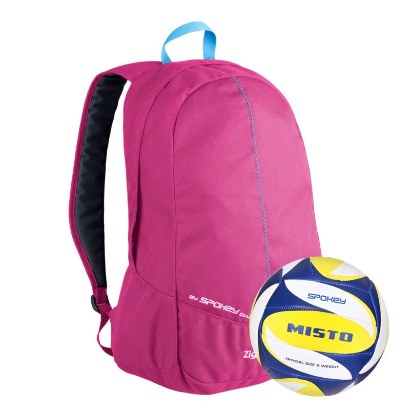 Rucsac sport Zigsta Spokey 18 l, roz + minge volei