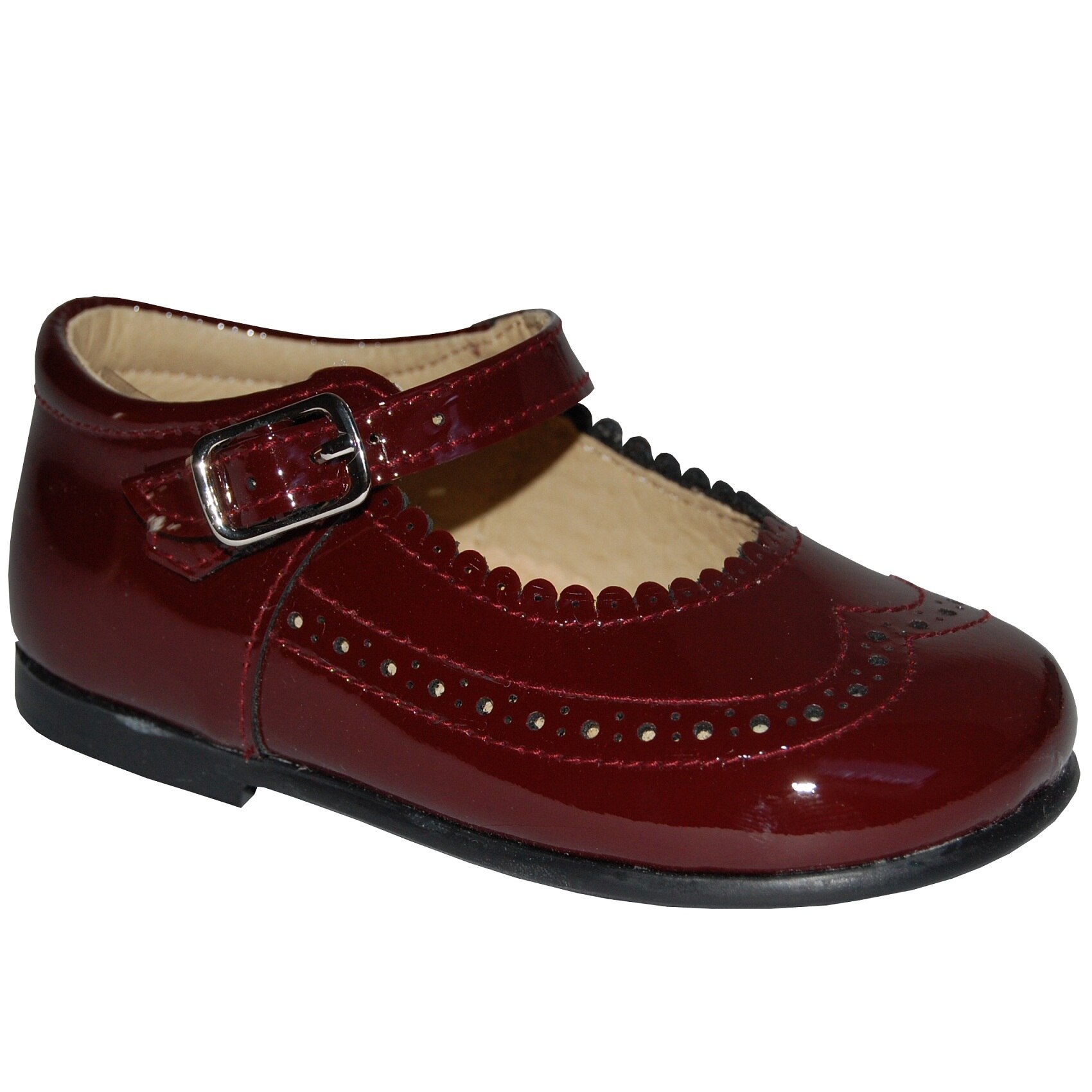 Pantofi B2022 din piele lacuita, Panyno,Visiniu