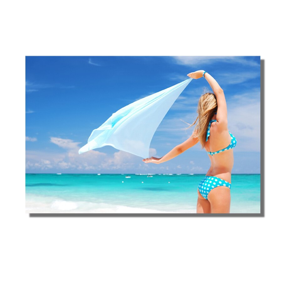 Tablou bikini beach , 70 x 40 cm