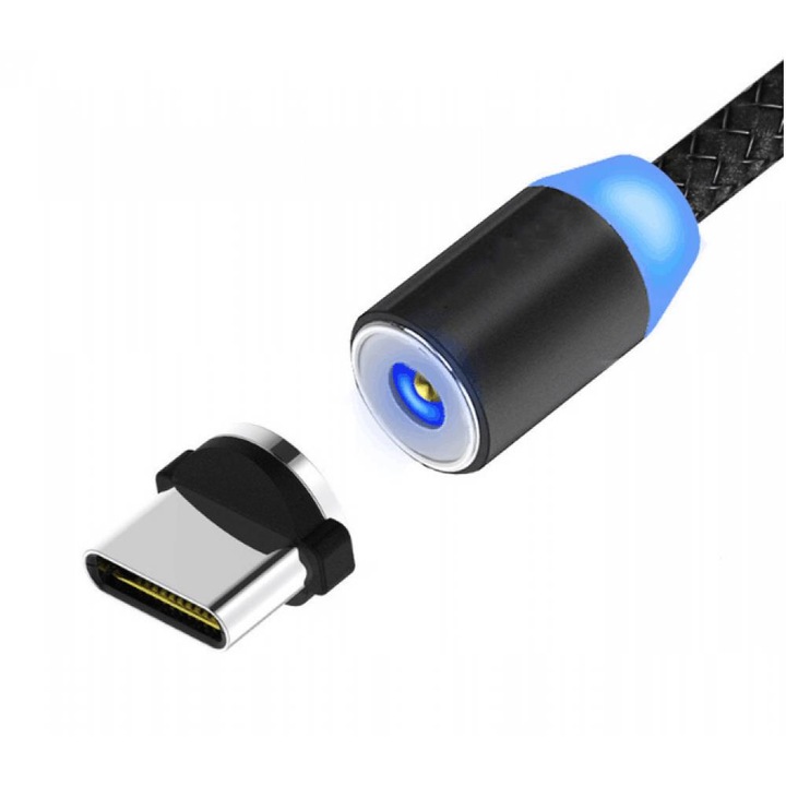 C típusú mágneses adatkábel, szürke szövet