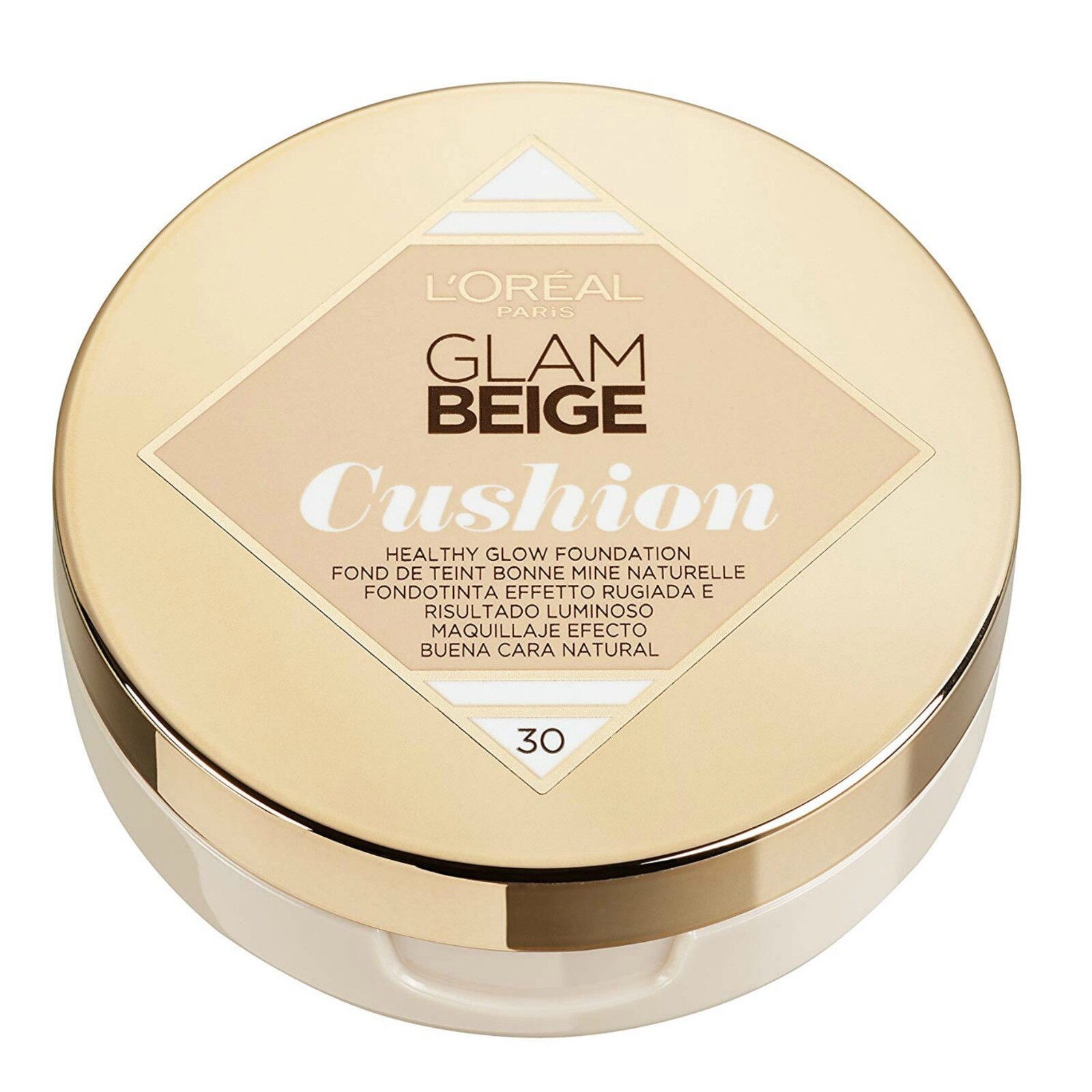 Fond de ten L'Oreal Glam Beige Cushion 30 Medium Light, 14.6 g