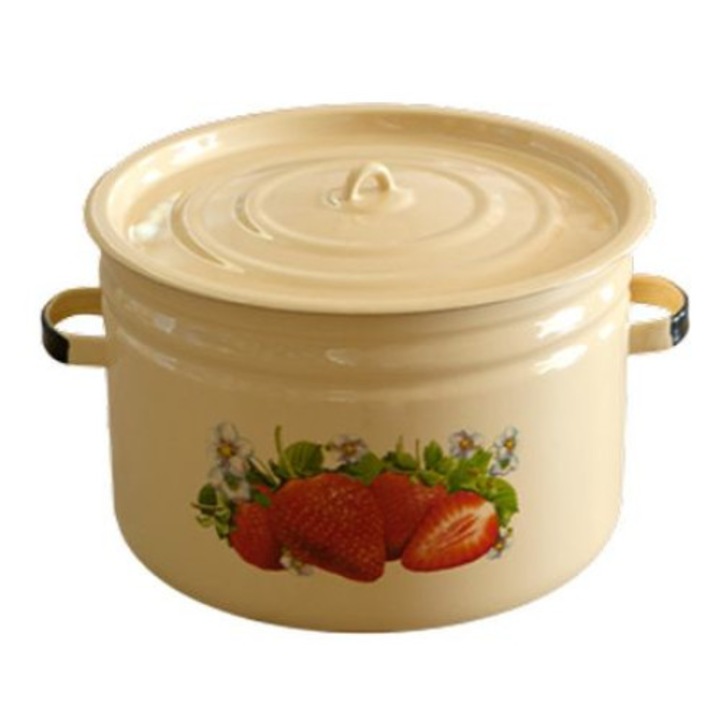 Oala emailata cu capac sticla 24L, CEZO012913