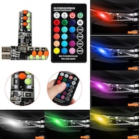 Set 2 becuri de pozitie LED RGB cu telecomanda si intensitate reglabila , Urban Trends ®