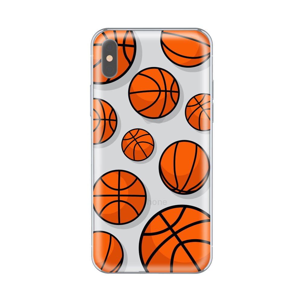 Husa Silicon Lemontti Art pentru iPhone X, Basketball