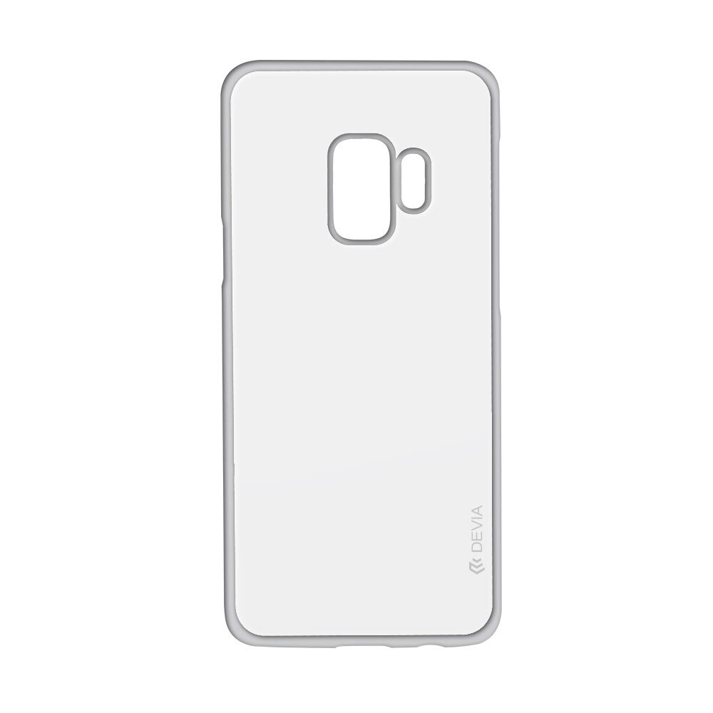 Husa Silicon Devia Glitter Soft pentru Samsung Galaxy S9, Argintiu