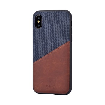 Carcasa Devia iWallet pentru iPhone X, Albastru Carcasa Devia iWallet pentru iPhone X, Albastru