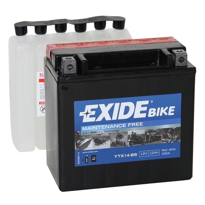 EXIDE GEL 12-30 GEL12V 30 Ah 250 A BATTERIE MOTO - Battery Shop