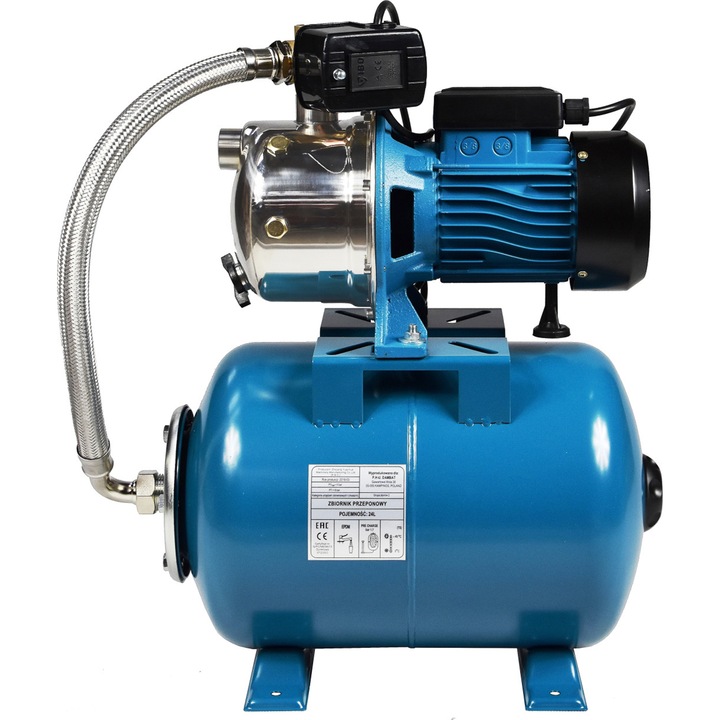 Hidrofor apa curata Ibo Dambat IB100000, 1100 W, 230 V, 1" diametru racord, 60 l/min debit maxim, 50 m inaltime refulare, 8 m adancime absorbtie