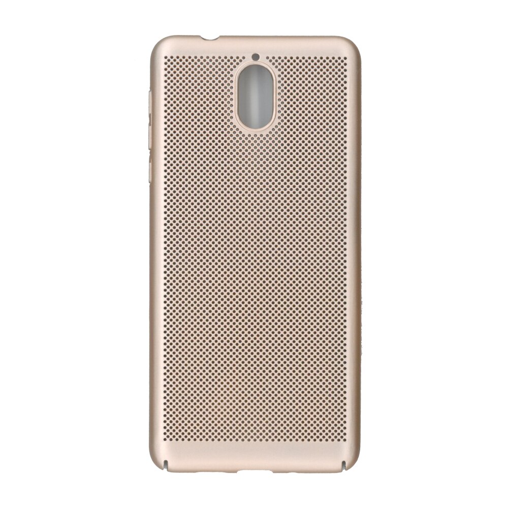 Husa de protectie spate, EuroCell Air, cu perforatii pentru Nokia 3.1, auriu