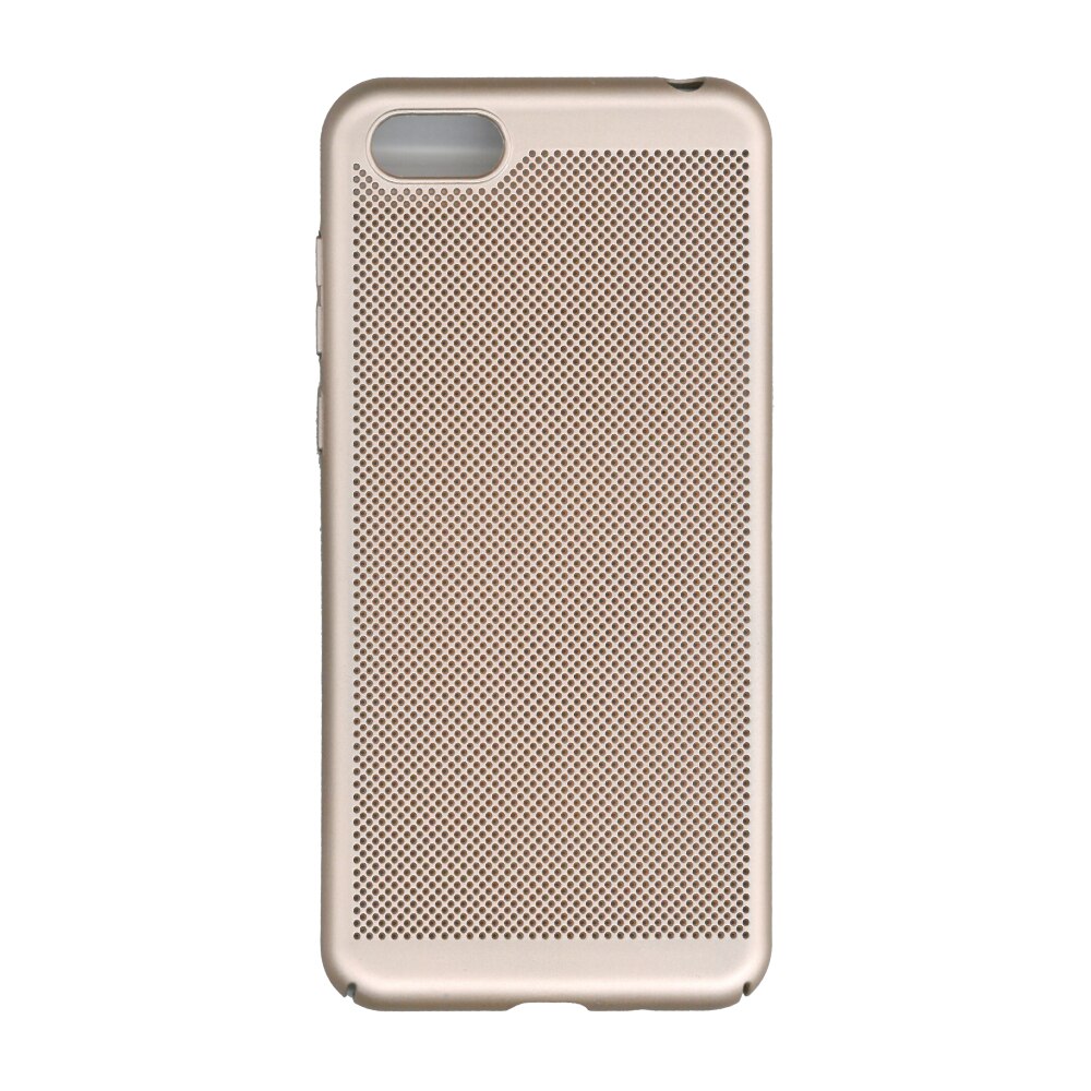 Husa de protectie spate, EuroCell Air, cu perforatii pentru Huawei Y5 Prime 2018, auriu