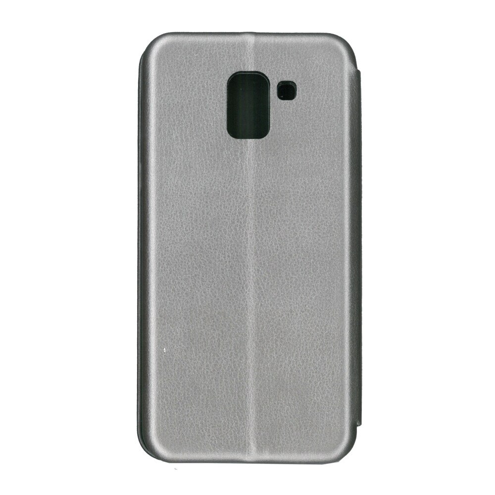 Husa de protectie tip carte, EuroCELL 360 de grade, pentru Samsung Galaxy J6 2018, gri