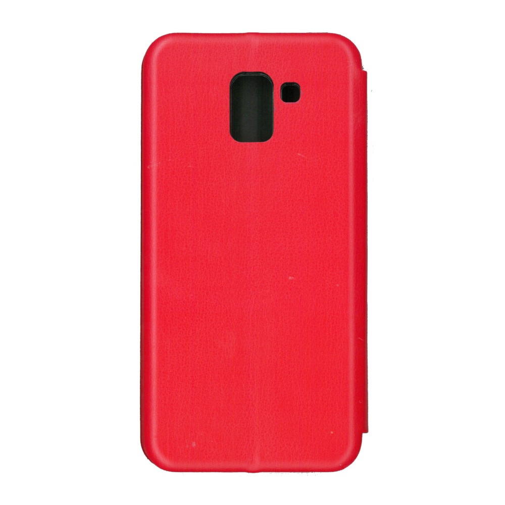 Husa de protectie tip carte, EuroCELL 360 de grade, pentru Samsung Galaxy J6 2018, rosu