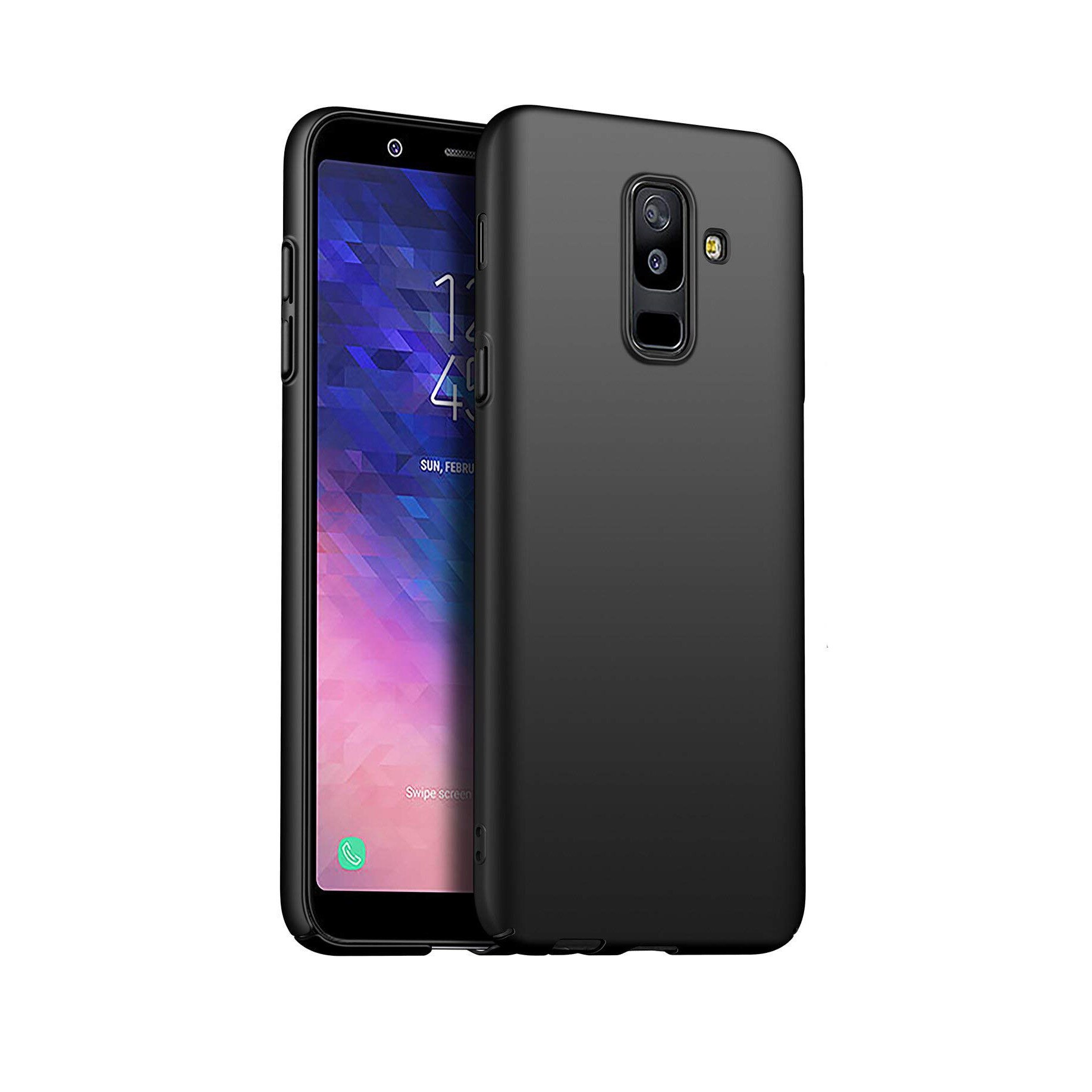 Husa Samsung Galaxy A6 2018 PLUS, Silicon ultraslim, Negru