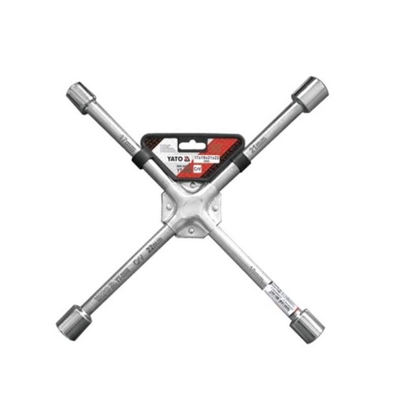 Cheie pentru roti in cruce Yato YT-0800, marime 17, 19, 21, 22 mm