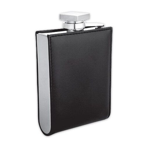 Plosca Silver Flame, 260 ml, inox, Negru