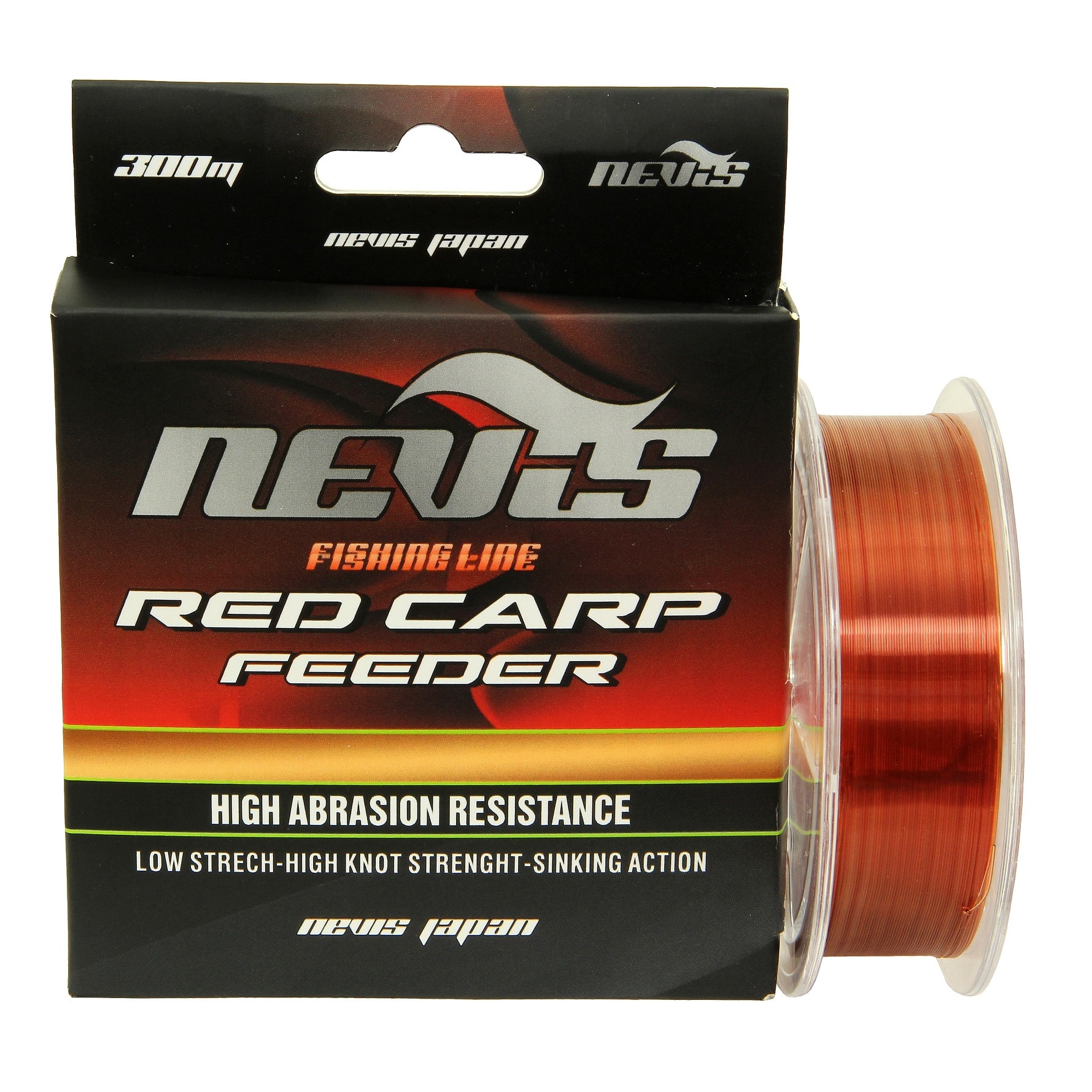 Fir Monofilament Nevis Red Carp Feeder 300m 0,25