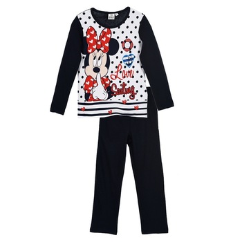 Pijamale Minnie Mouse, Bleumarin/Alb, 128 CM Pijamale Minnie Mouse, Bleumarin/Alb, 128 CM
