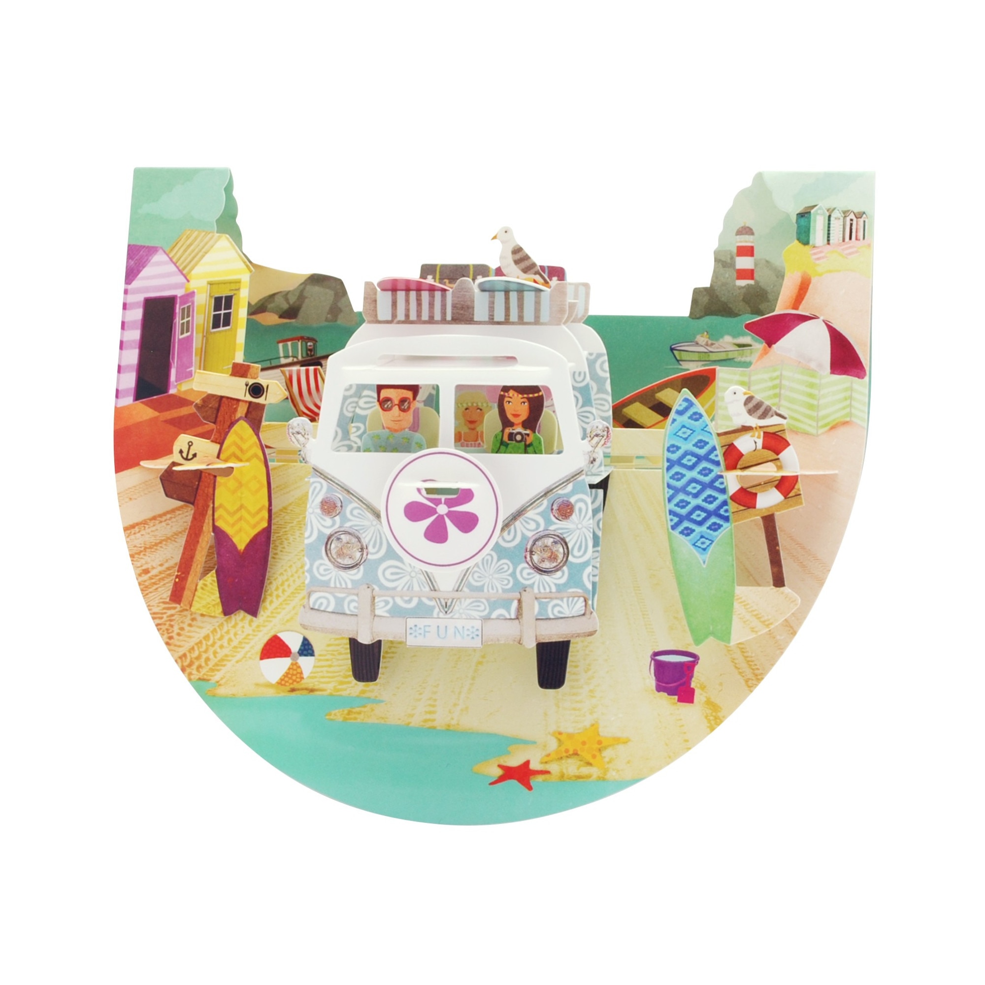 Felicitare Pop'n Rock - Camping pe plaja