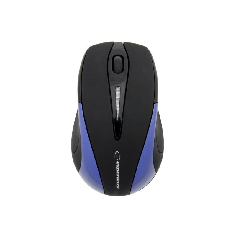 Mouse Esperanza, Wireless, USB, Negru/Albastru