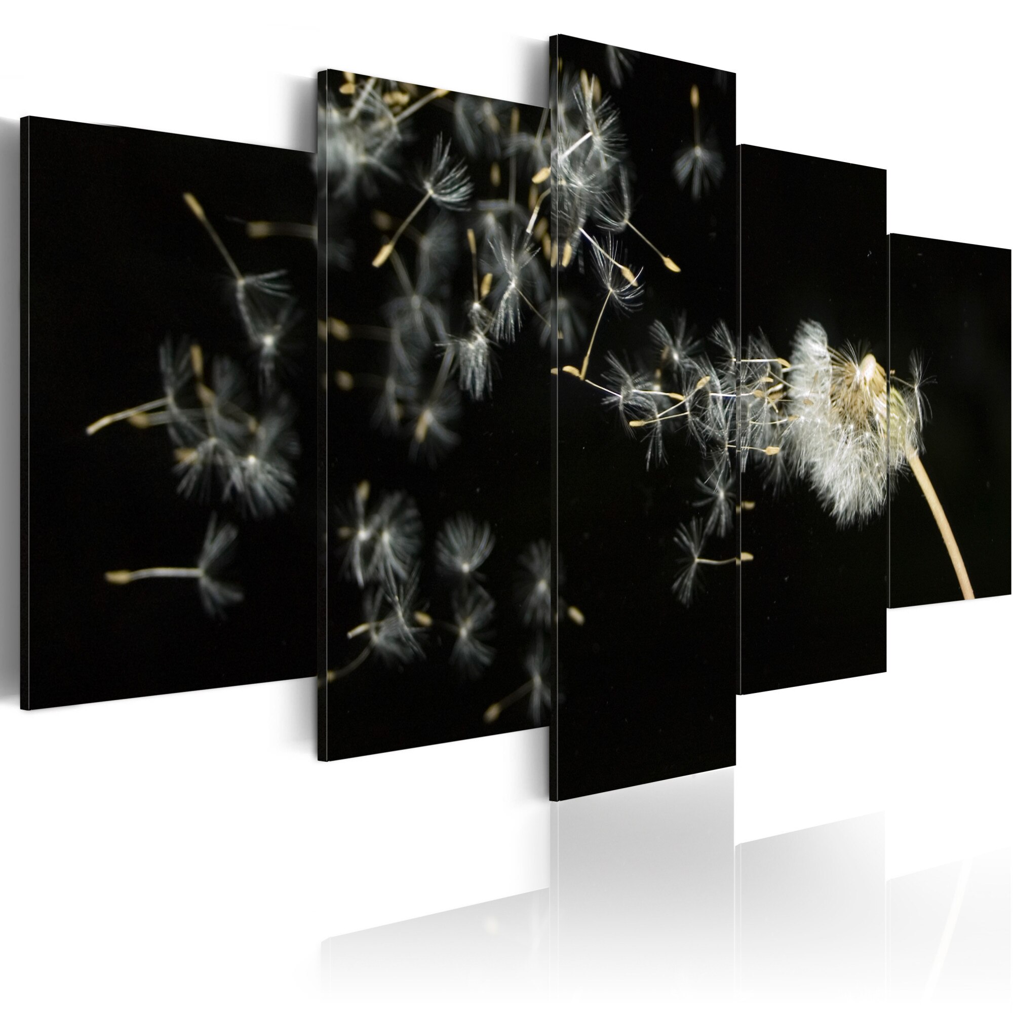 Tablou canvas 5 piese - Momente atat de efemerice ca papadia - 100x50 cm