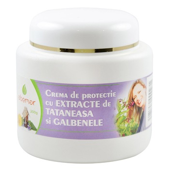 Crema de protectie cu extracte de tataneasa si galbenele, 200 grame Crema de protectie cu extracte de tataneasa si galbenele, 200 grame