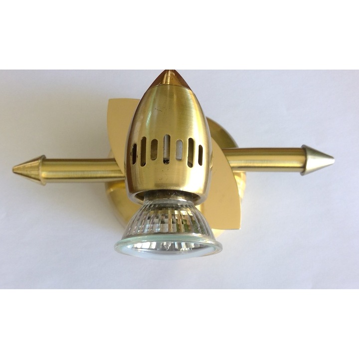 Aplica Perete G10 1x50W Baza Metal Auriu Spot Mobil GLOBO