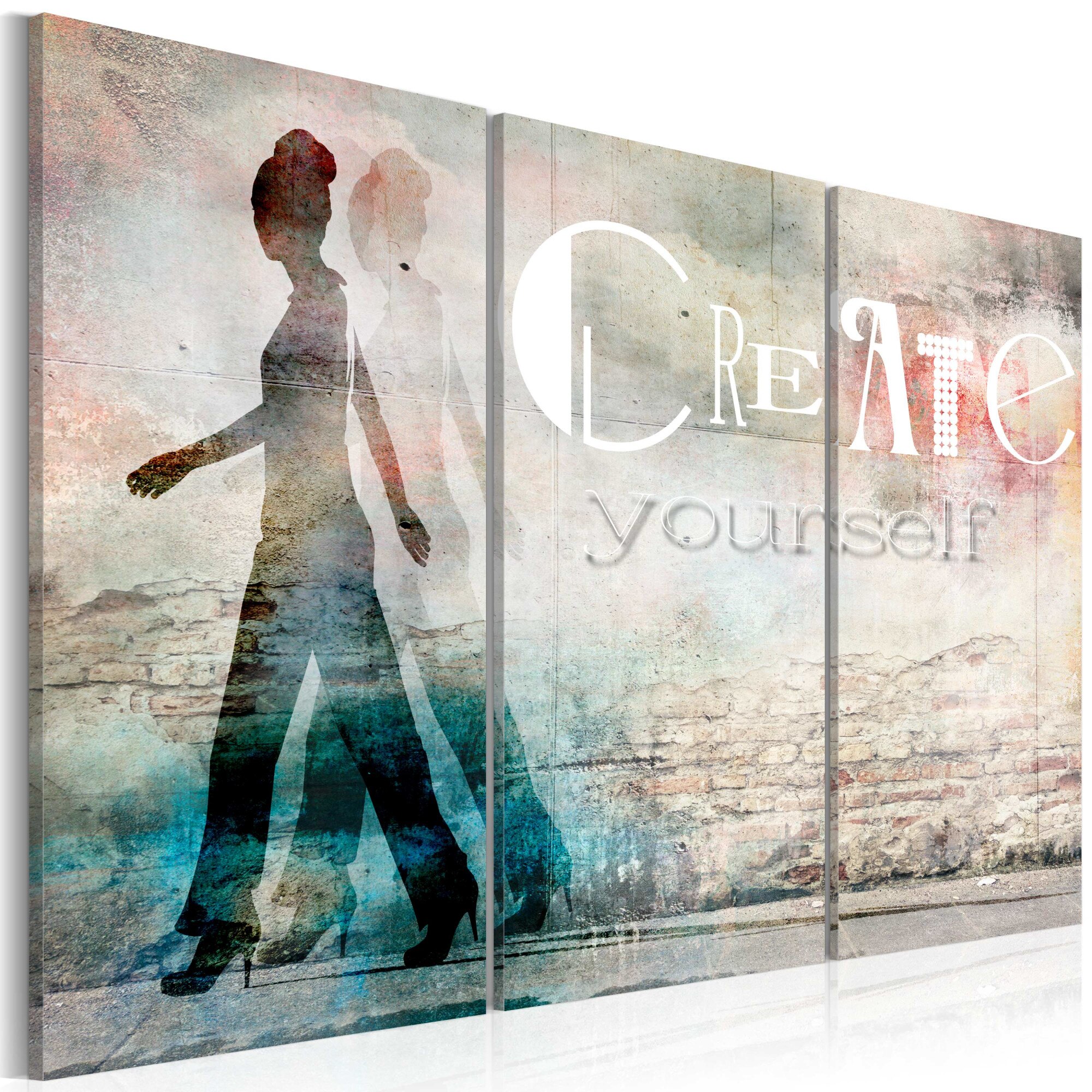 Tablou canvas 3 piese - Creati-va triptic - 60x40 cm