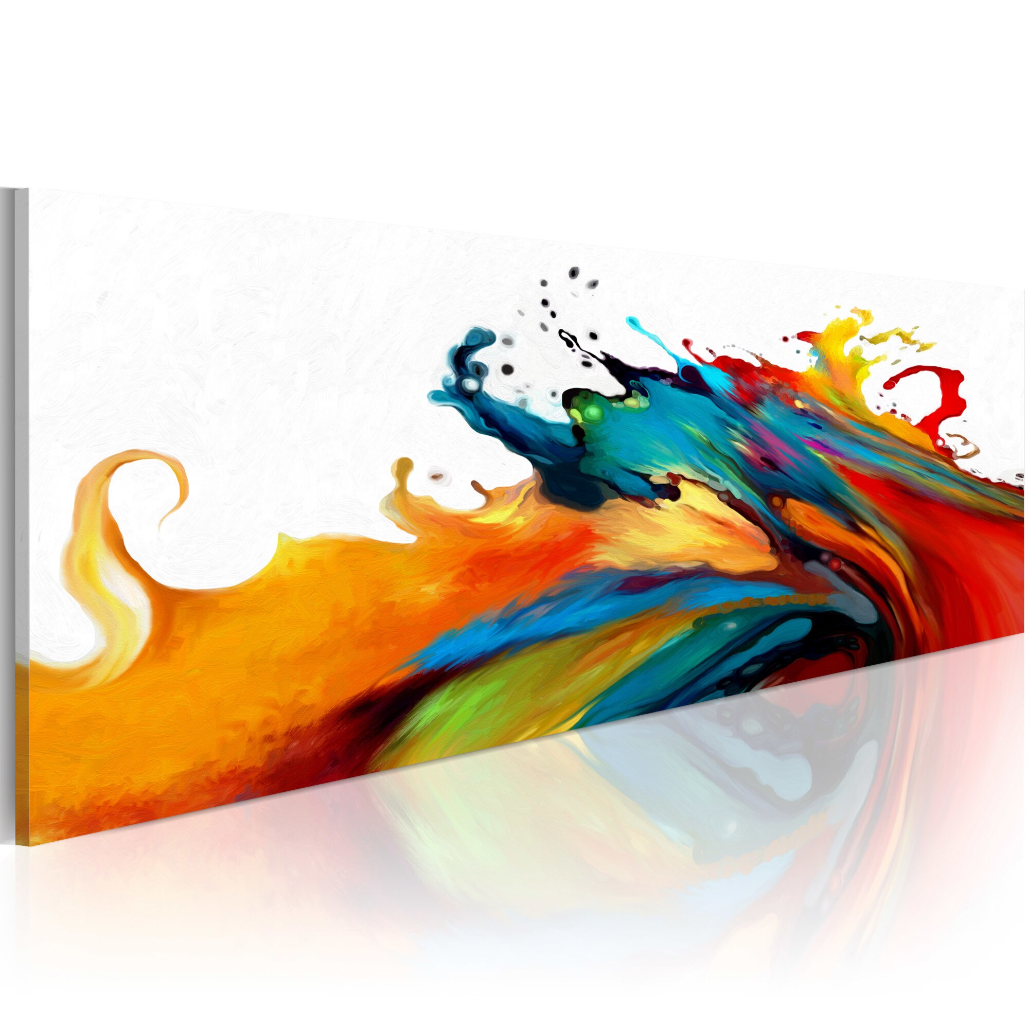 Tablou canvas - Furtuna colorata - 120x40 cm