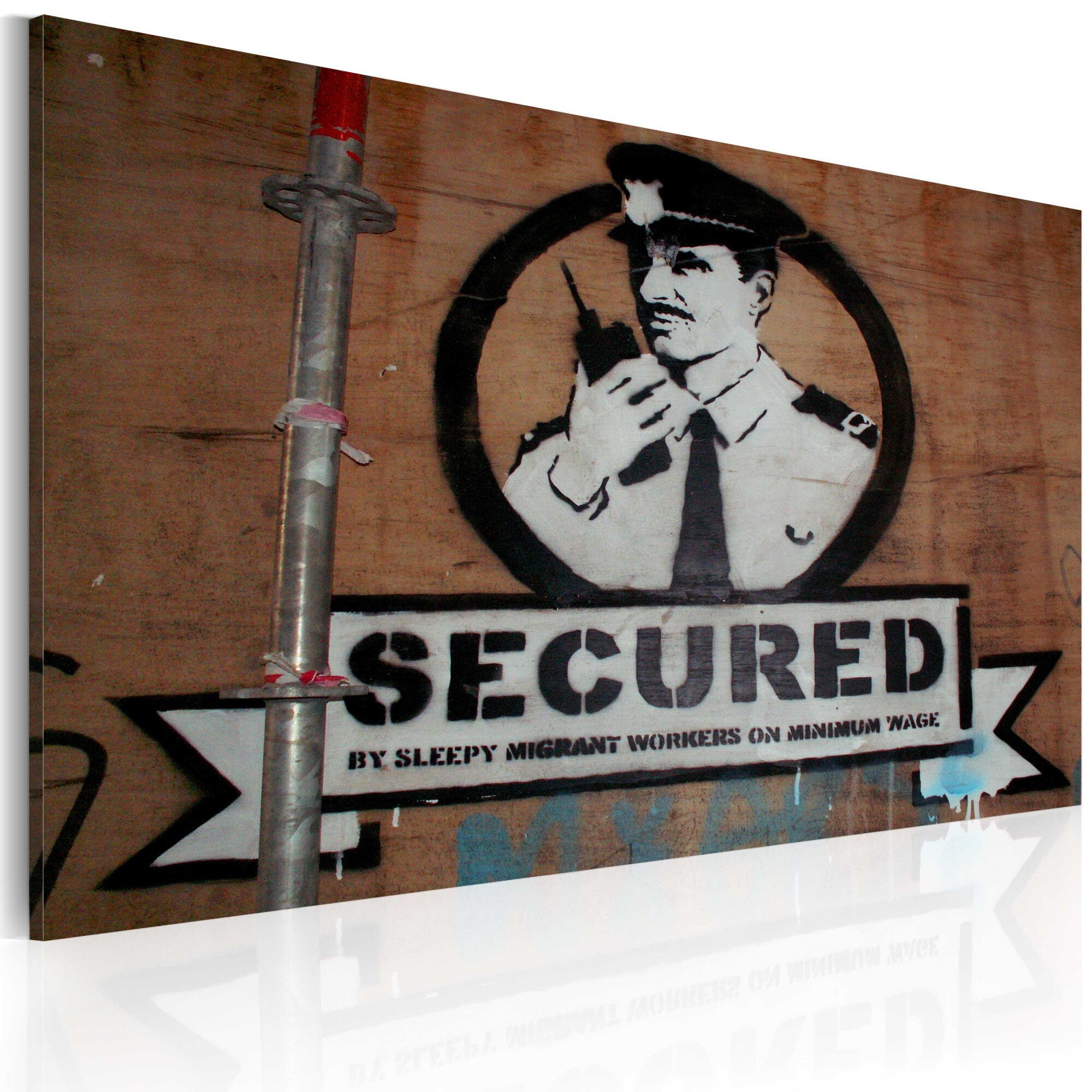 Tablou canvas - Securizat (Banksy) - 60x40 cm