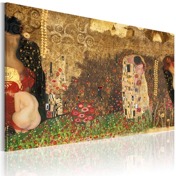 Tablou canvas - Inspiratia lui Gustav Klimt - 90x60 cm Tablou canvas - Inspiratia lui Gustav Klimt - 90x60 cm