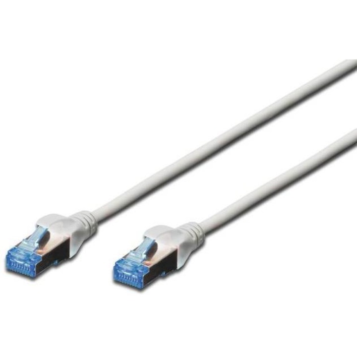 Cablu Patch Cord UTP, Cat. 5E, PVC, Cu, DK-1511-010 DIGITUS Gri 1M