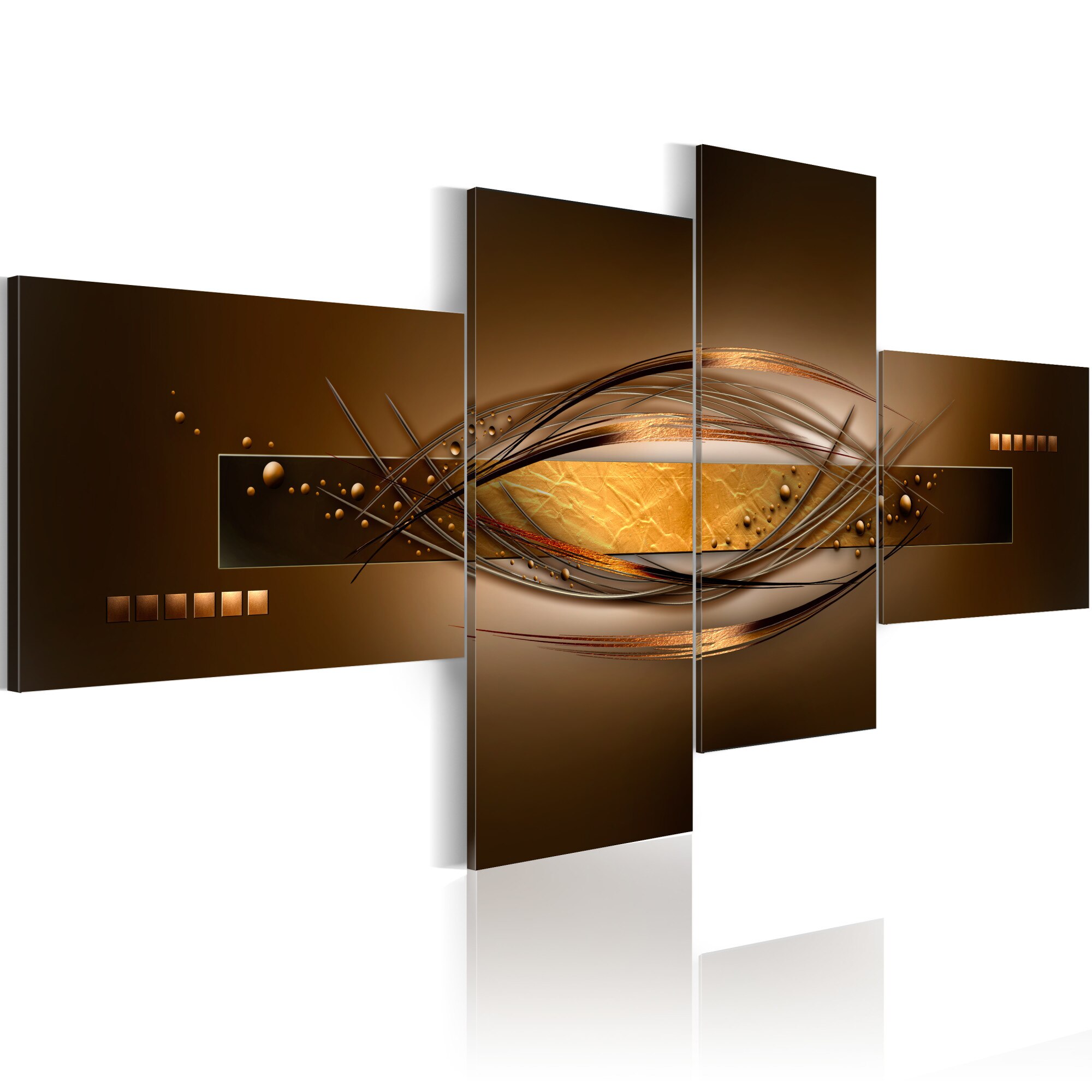 Tablou canvas 4 piese - Focul este In ochi - 200x90 cm