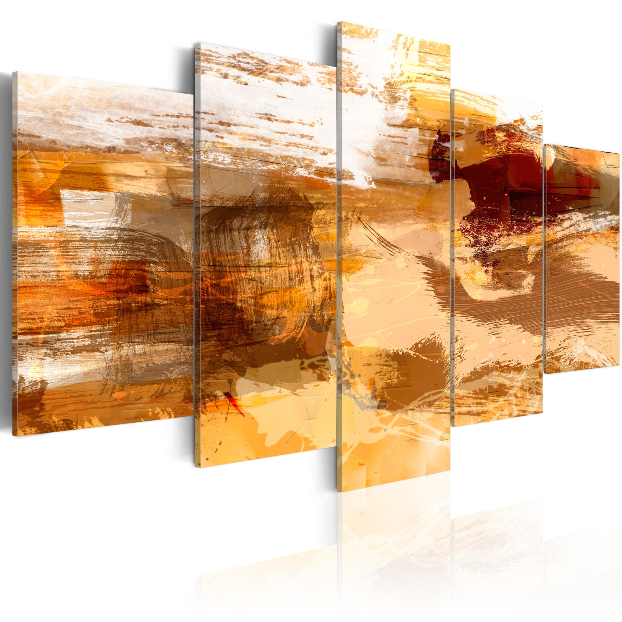 Tablou canvas 5 piese - Nisipurile de desert - 100x50 cm