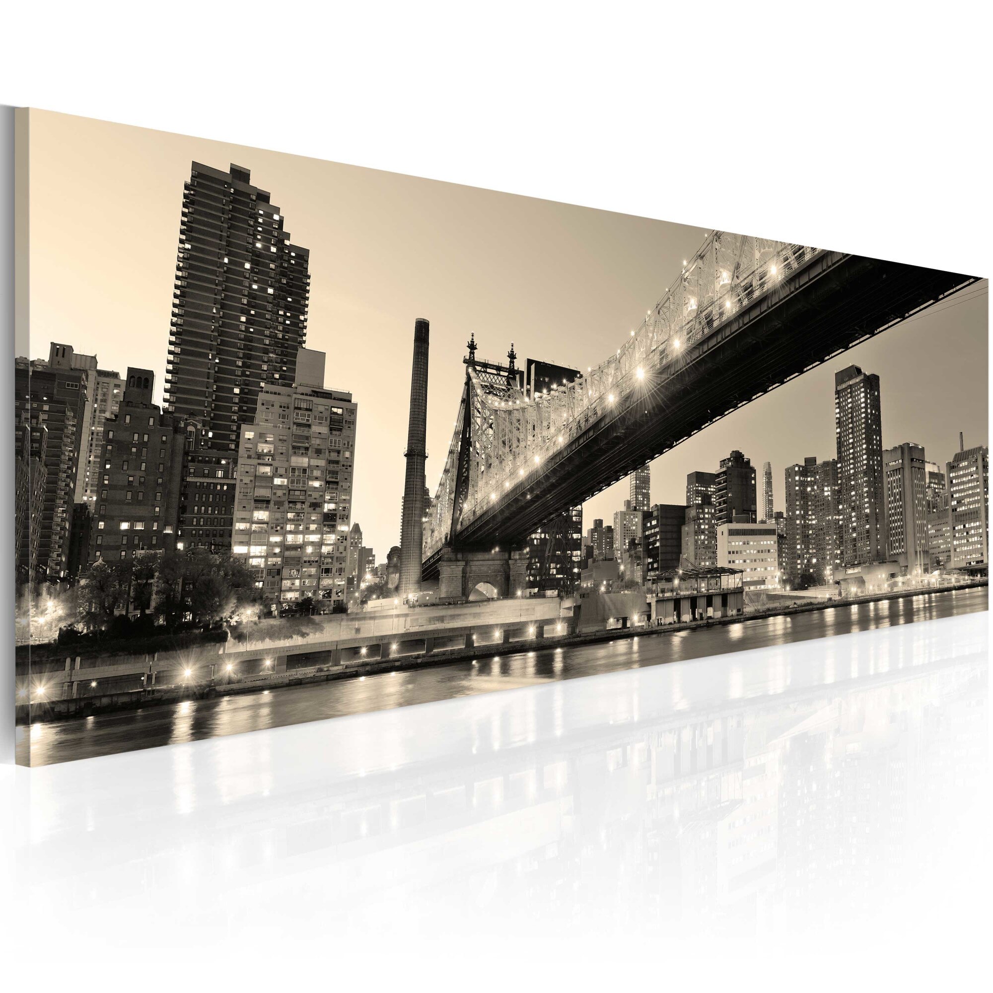 Tablou canvas - NYC povesti de noapte - 120x40 cm
